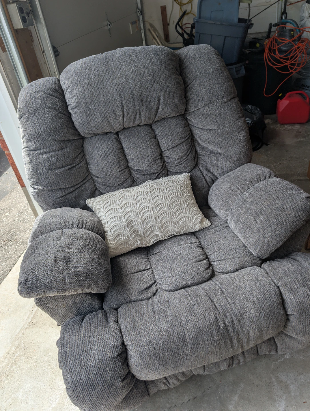 Grey Recliner Chair - photo 2