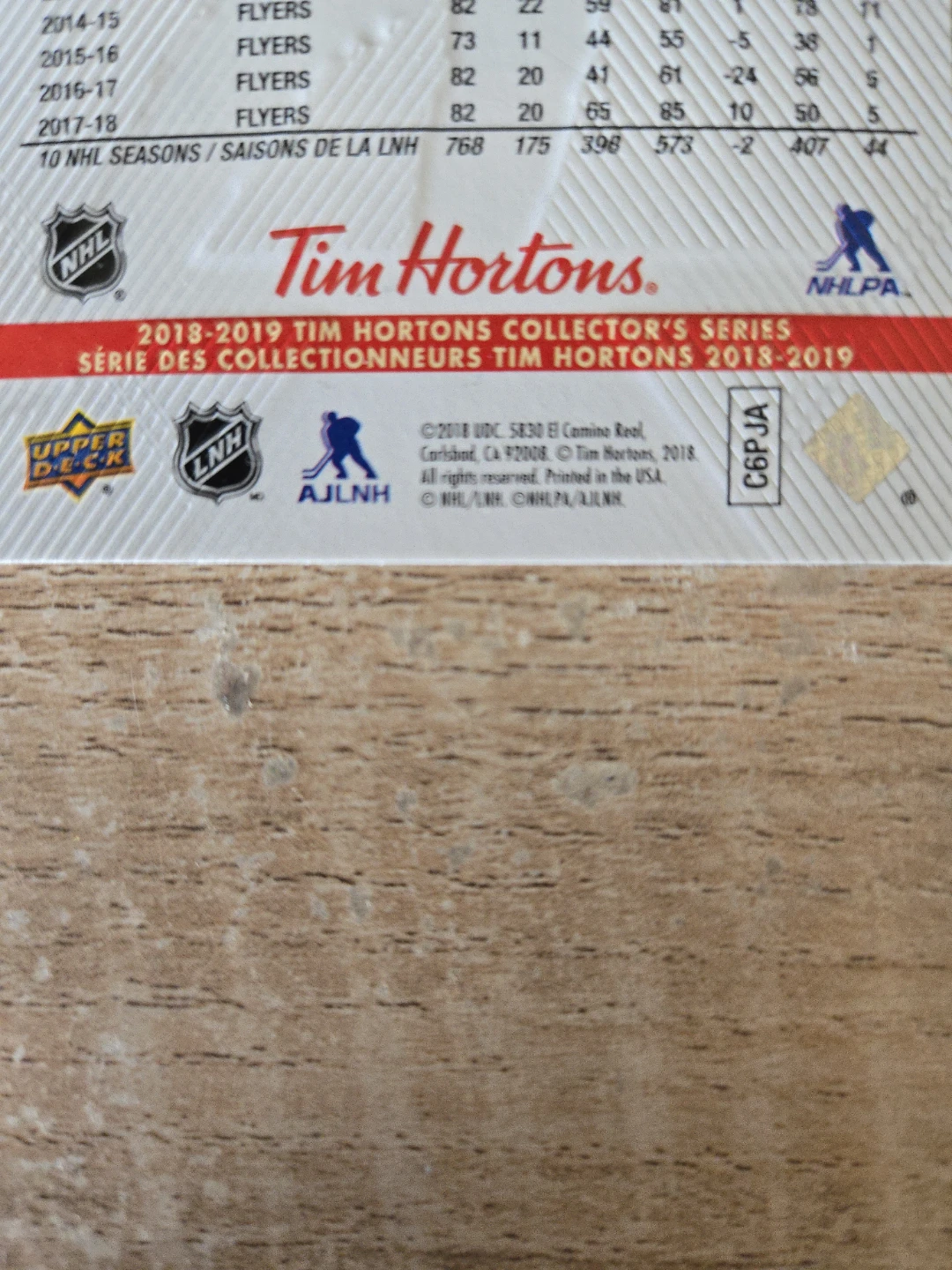 Jakub Voracek Philadelphia Flyers 2018-2019 Hockey Card - photo 4