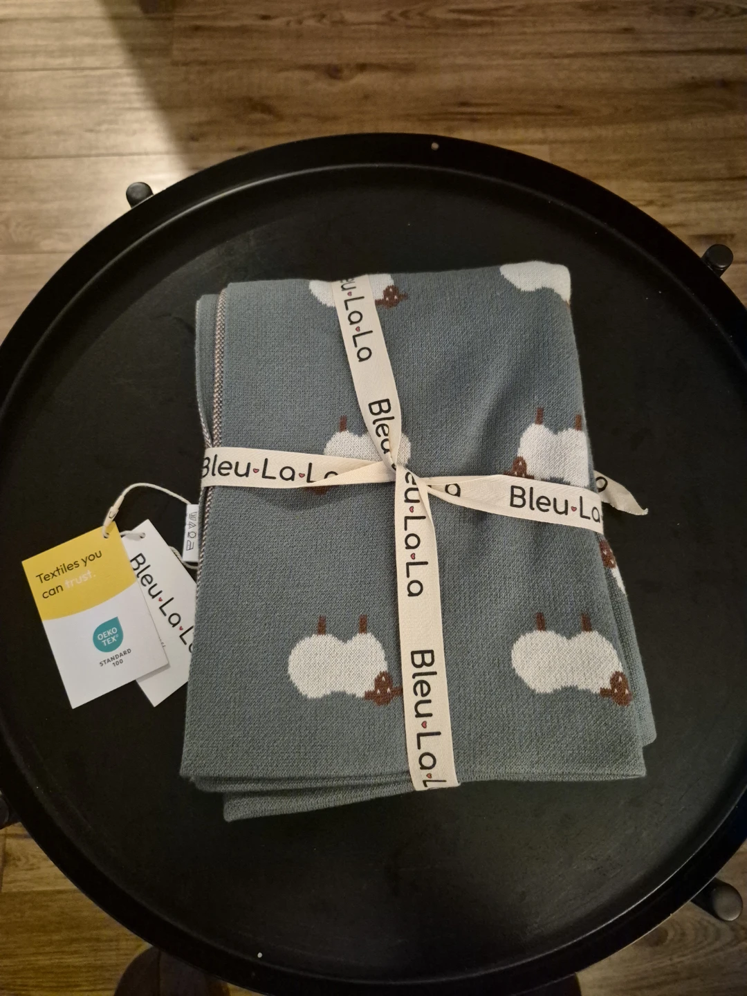 Bleu La La Sheep Baby Blanket - photo 3