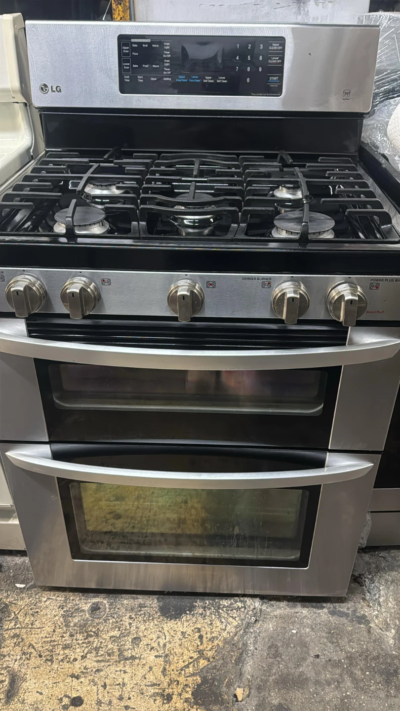 Lg 30in Stainless steel double oven gas stove