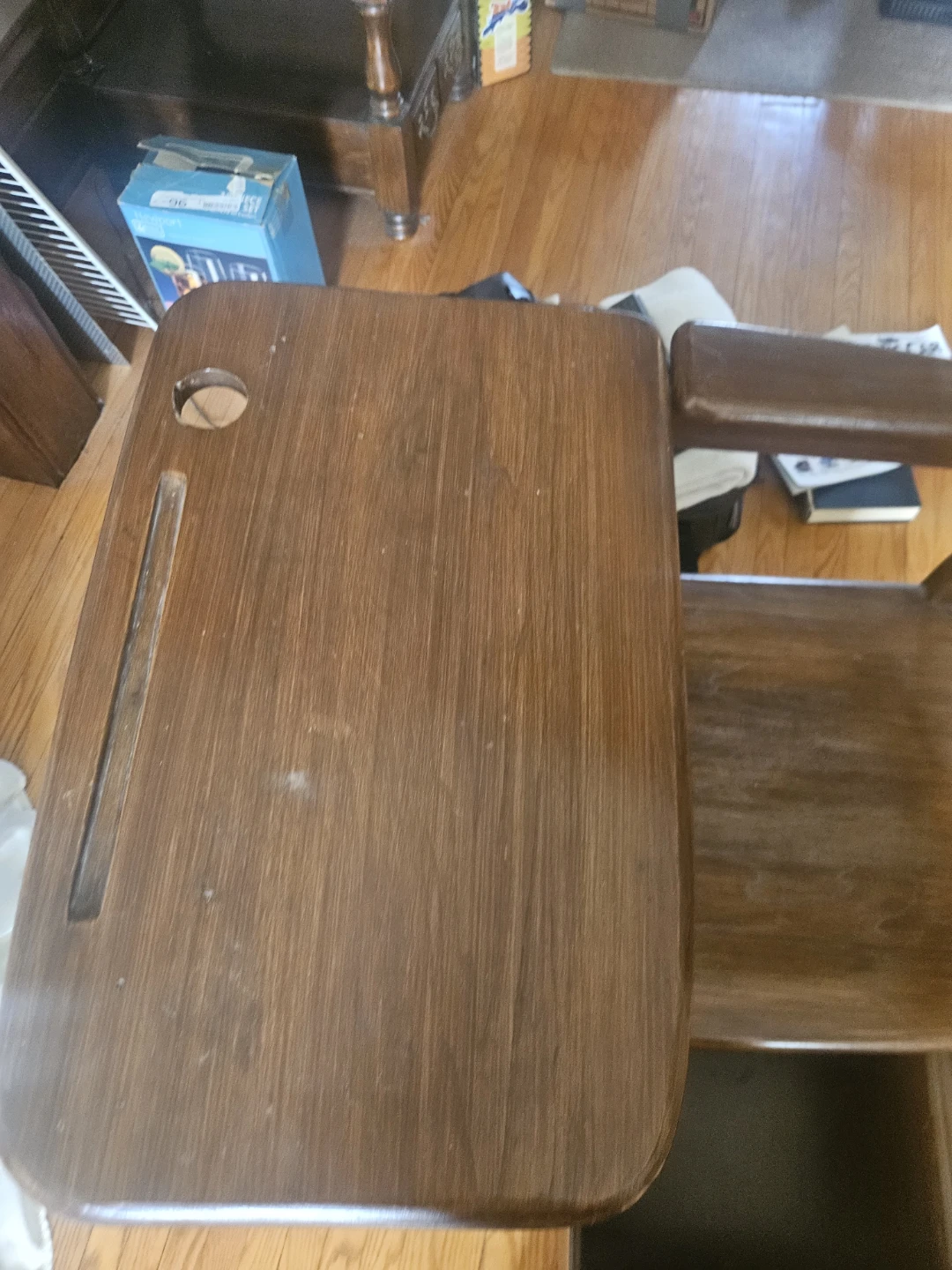 Vintage Wooden School Desk with Chair - photo 4