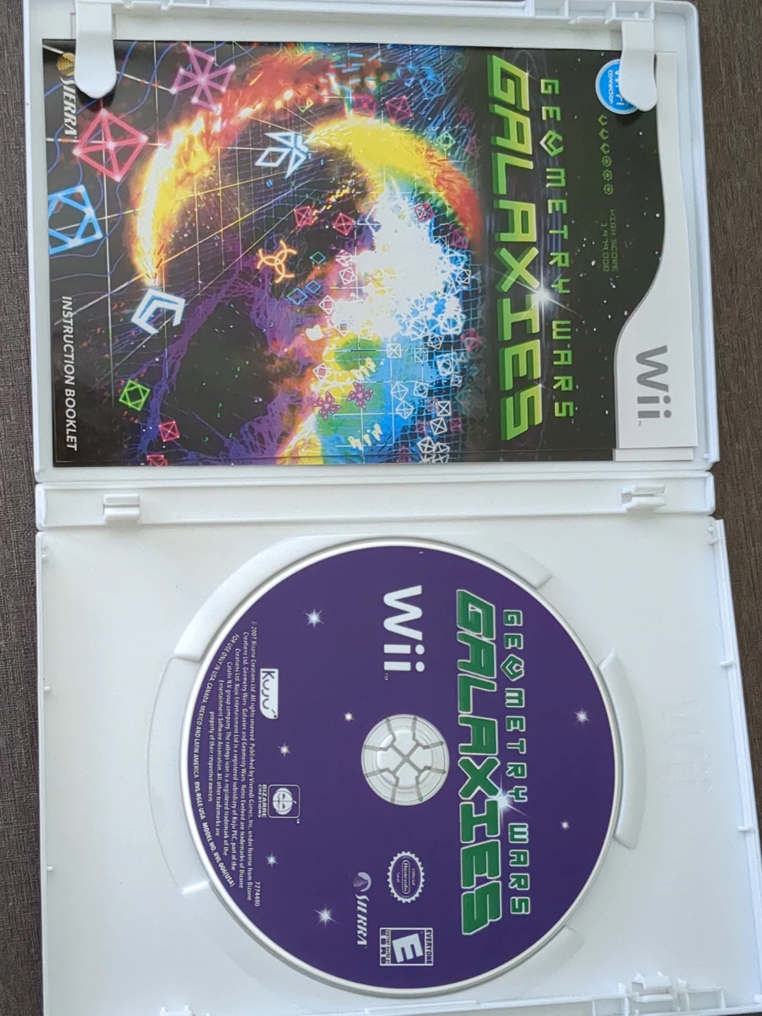 Wii Geometry Wars Galaxies Video Game