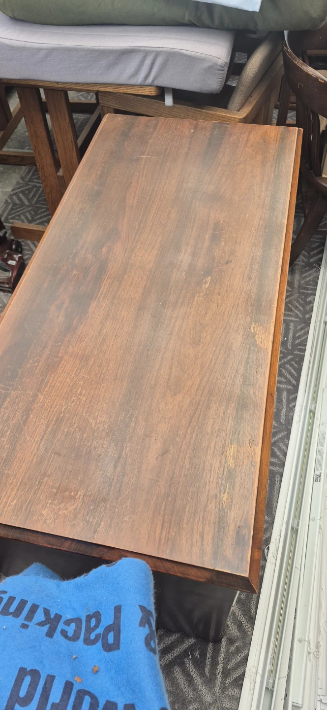 Antique Wooden Desk with Drawers - photo 5