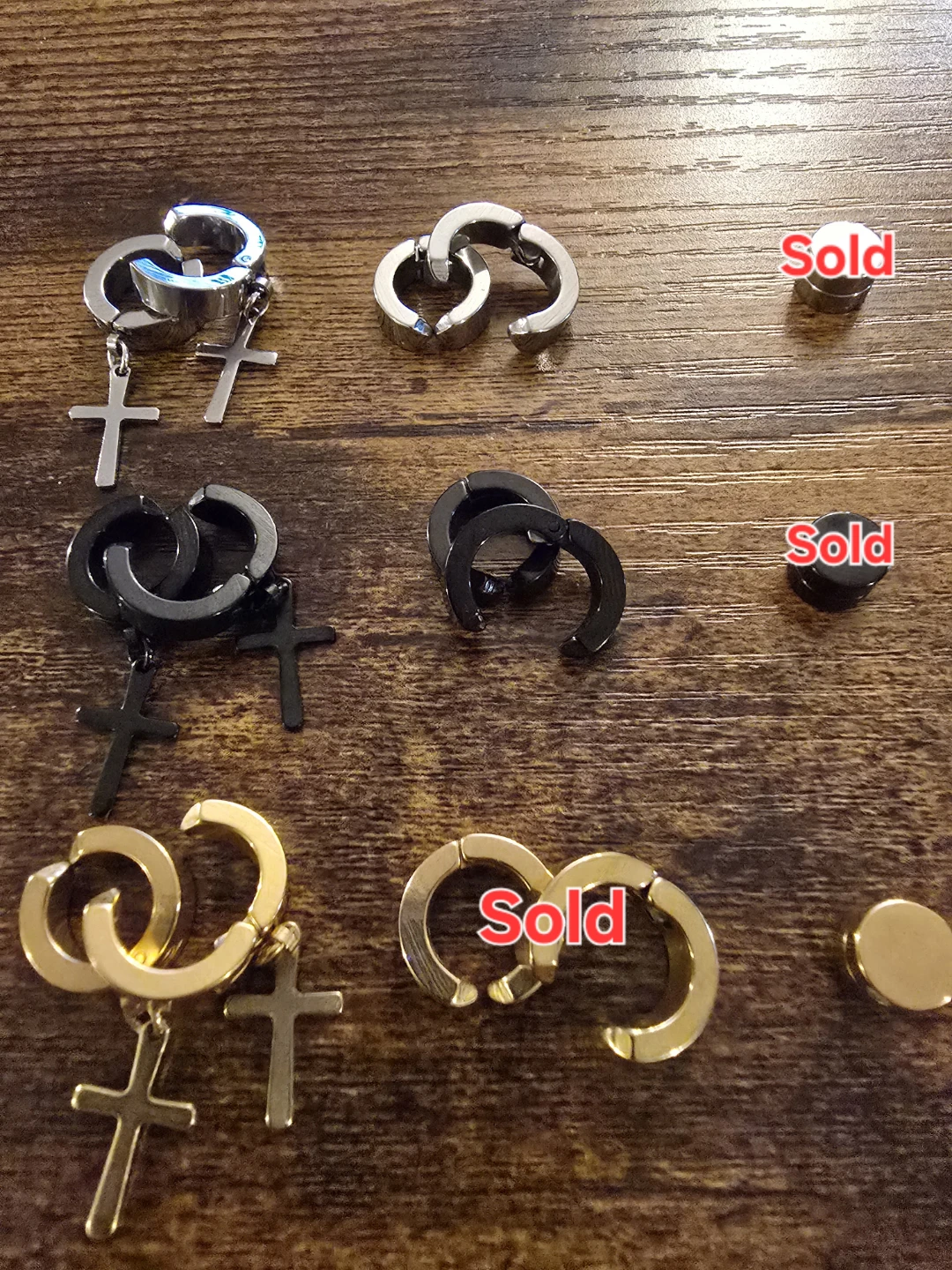 $5 each:Clip On&Magnetic Earrings (Gold/Silver/Diamond) - photo 2