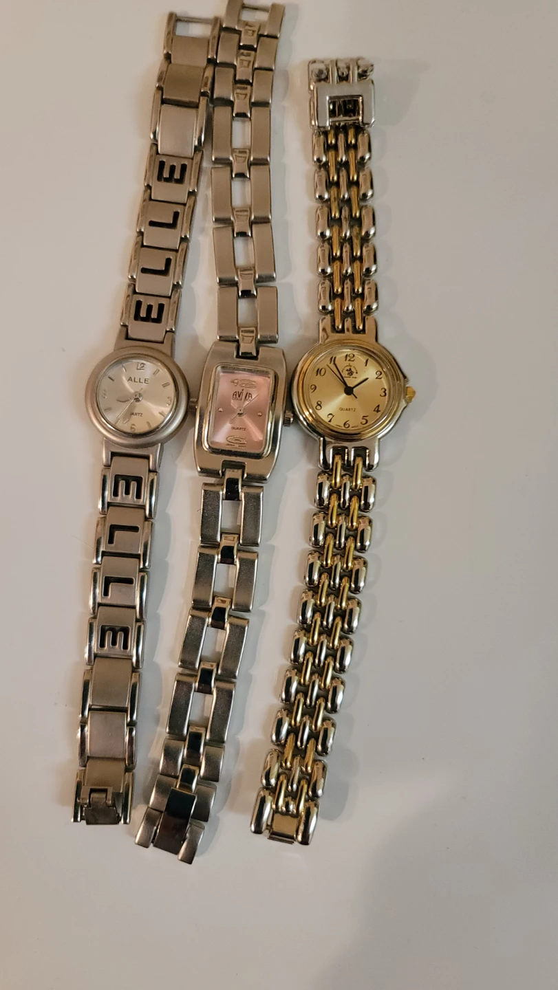 Three Women's Quartz Watches - ELLE, Aviva, & Gold-tone (7)
