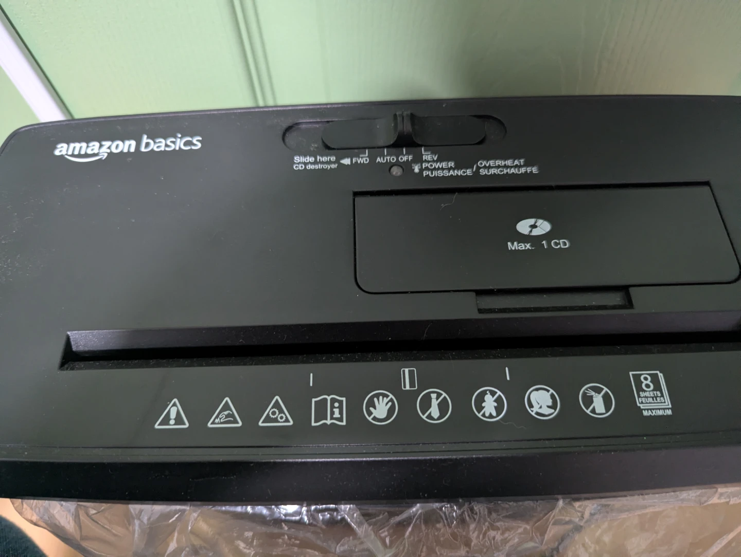 Amazon Basics Paper Shredder for Home and Office