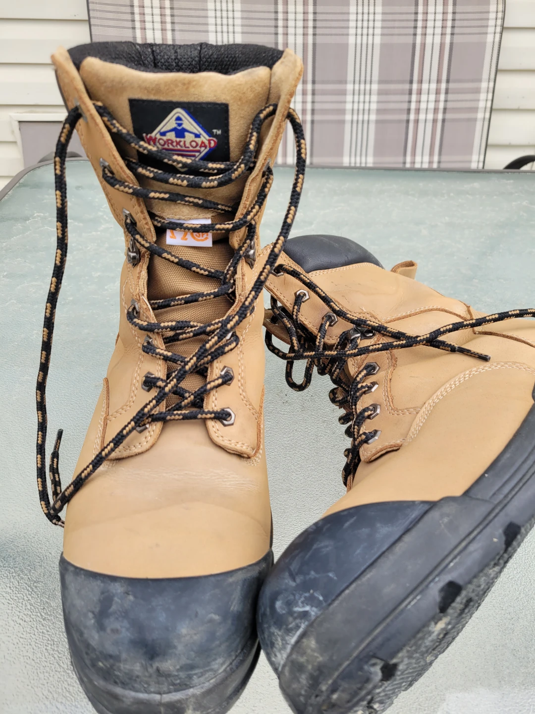 Workload Steel Toe Work Boots size 12