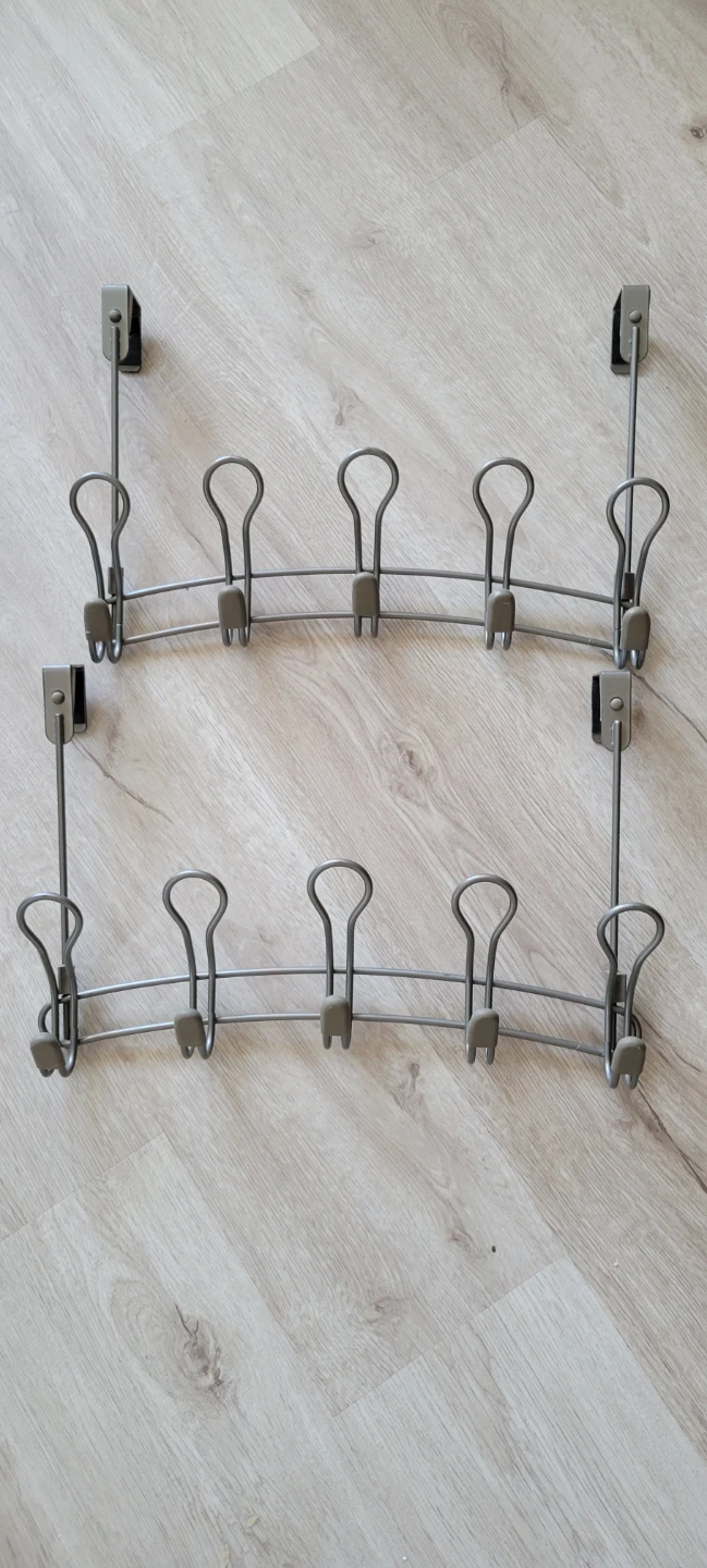 Over the Door Hook Rack with 5 Hooks