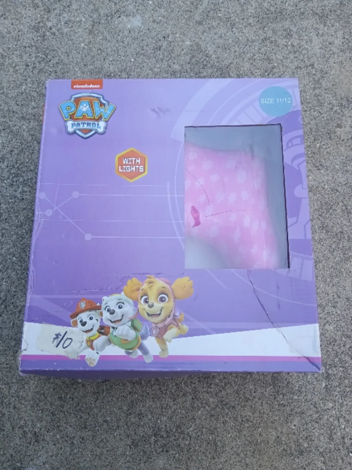 Paw Patrol Pink Rain Boots Size 11/12