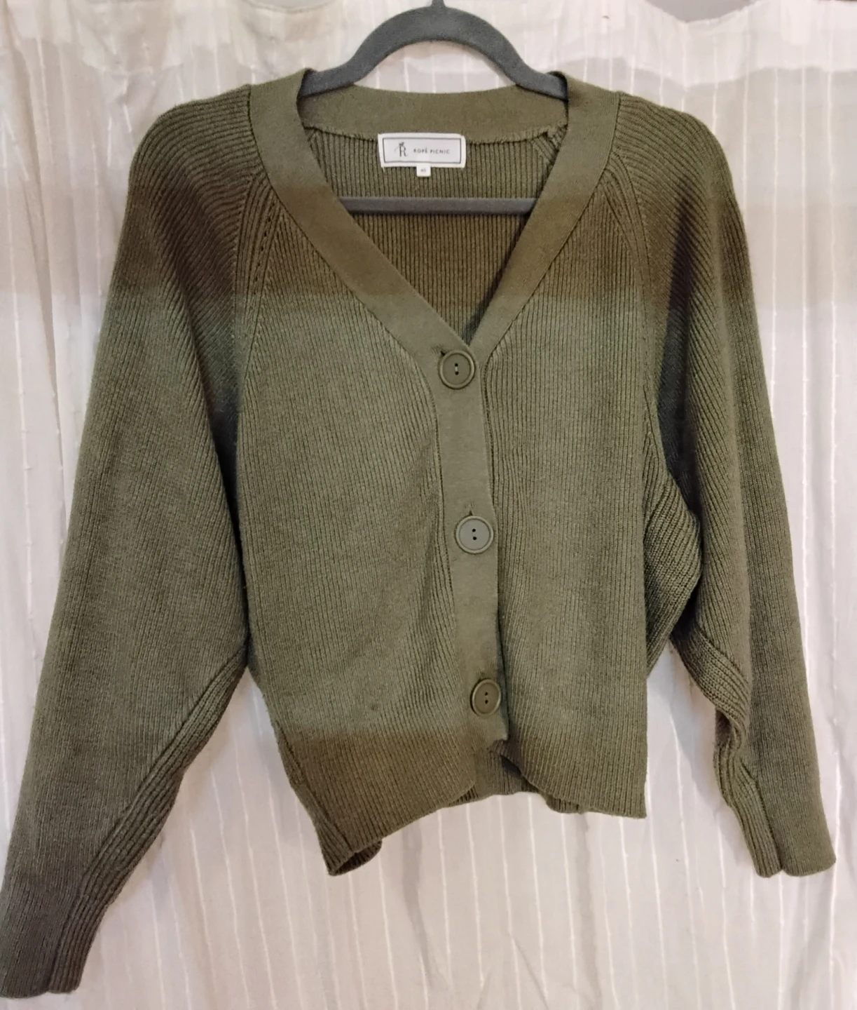 Rope Picnic Green Cardigan