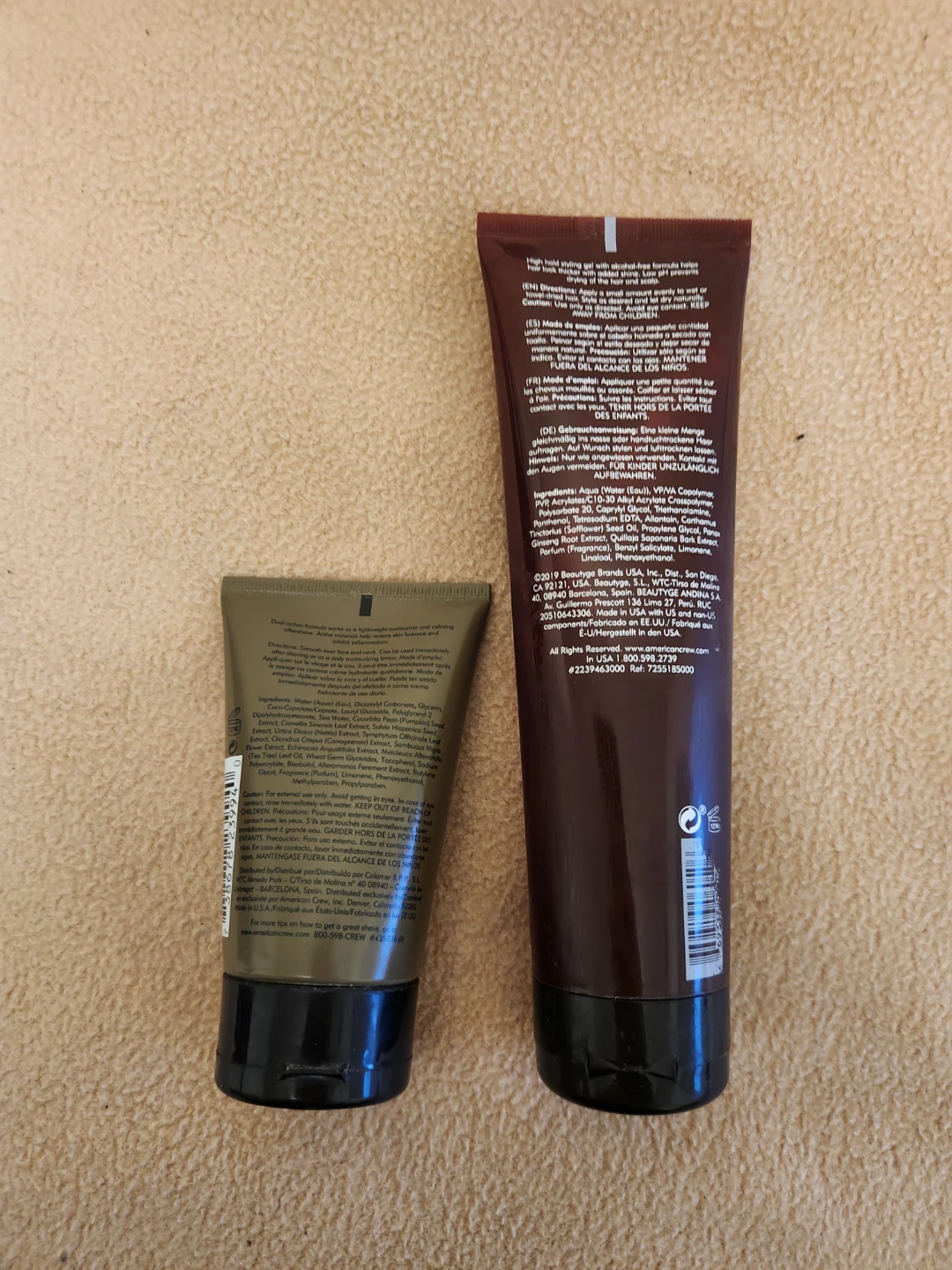 American Crew Post-Shave Cooling Lotion & Firm Hold Styling Gel - photo 2
