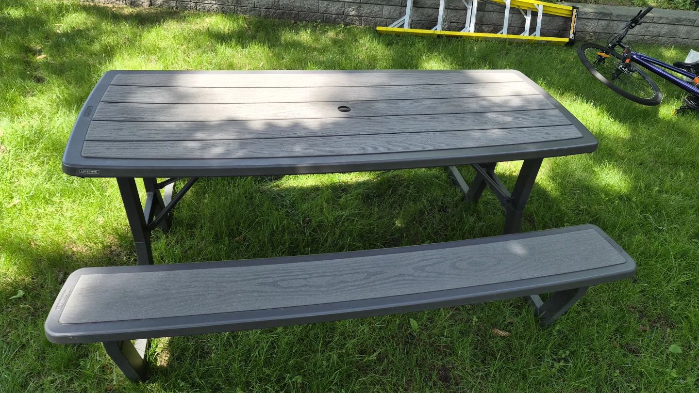 Lifetime Picnic Table with Bench and Chairs - photo 4