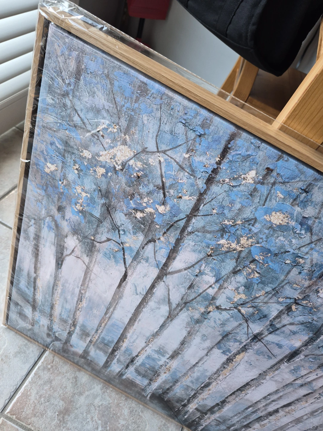 Canvas Wall Art - Blue Trees Landscape - photo 2