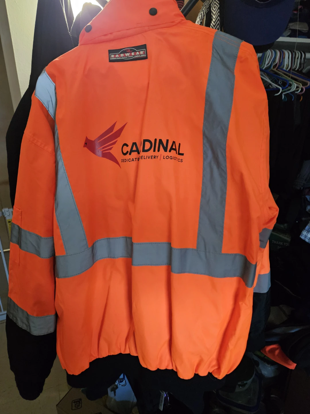 Cardinal Safety Work Jacket - Orange/Black - photo 5