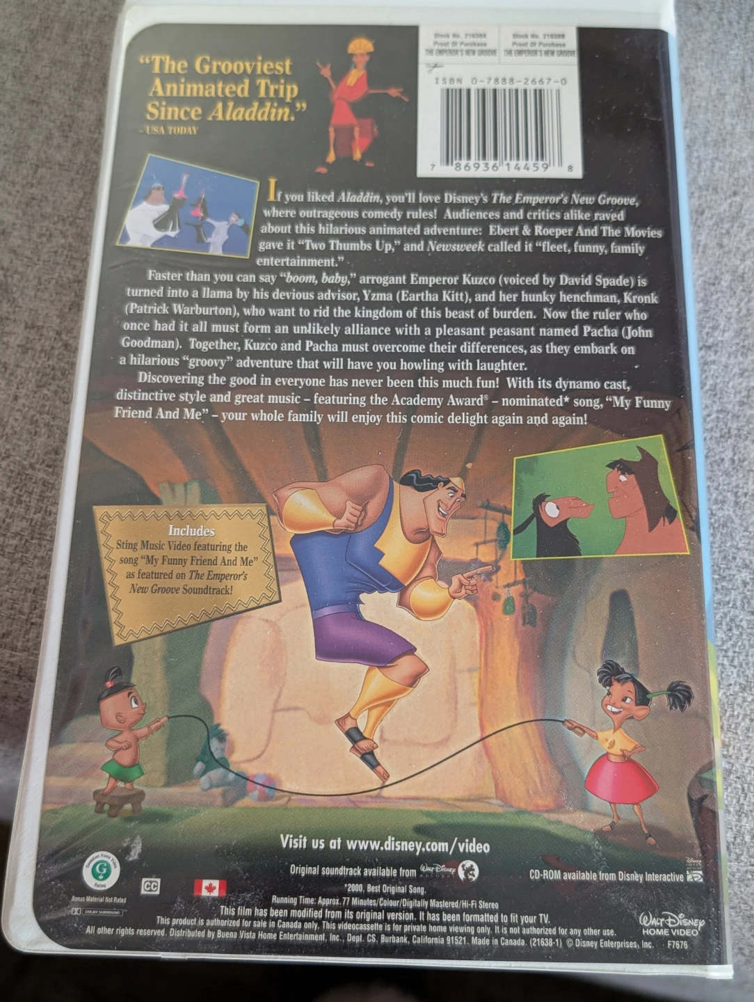 Disney's The Emperor's New Groove VHS - photo 3