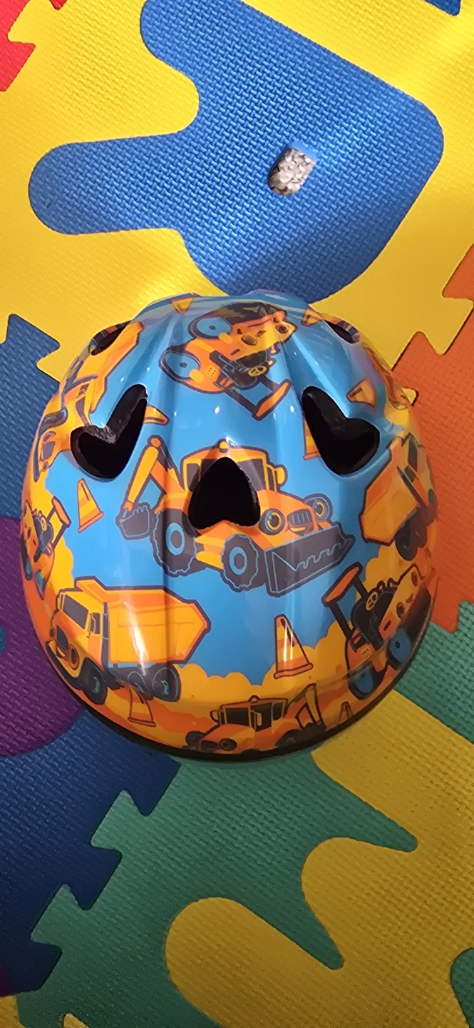 Kids Bike Helmet - Construction Vehicle Design