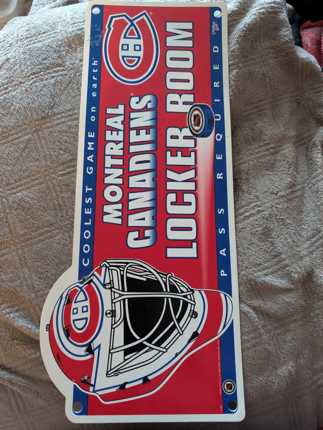 Montreal Canadiens Locker Room Sign