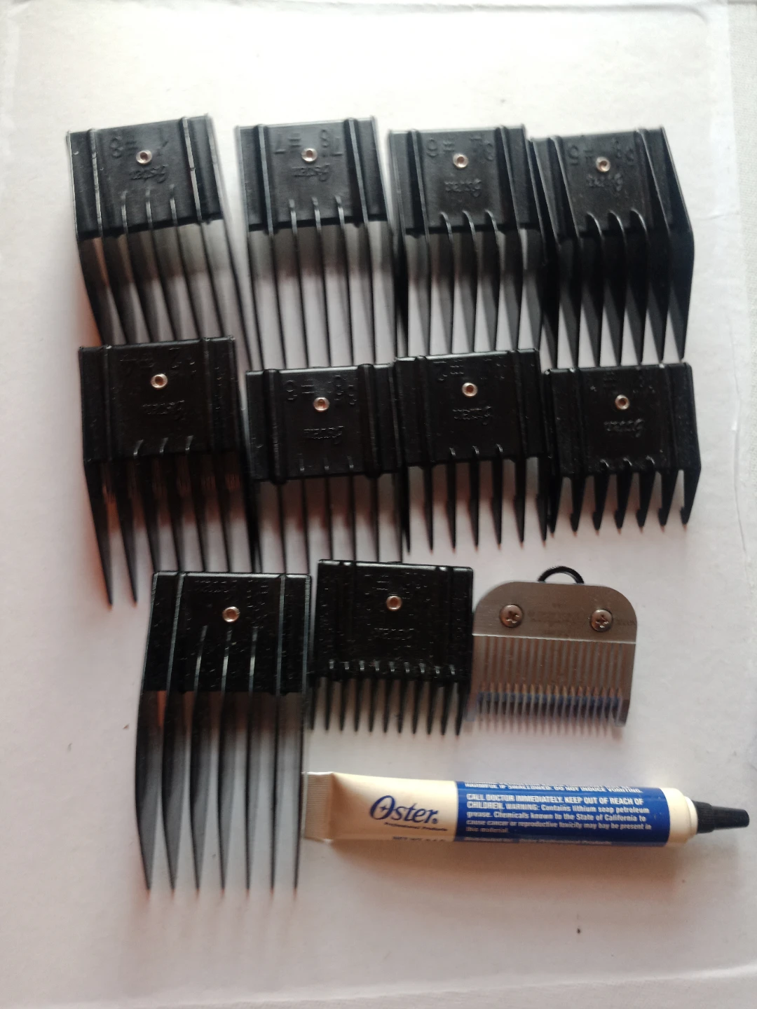 Oster Hair Clipper Attachment Guards & Lubricant