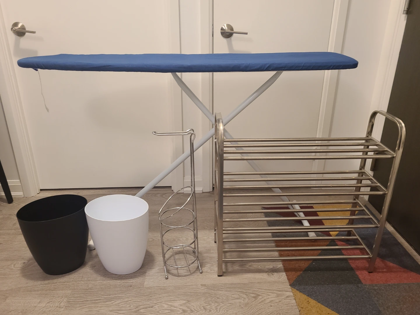 Update - Ironing board,  Umbra bins, TP holder