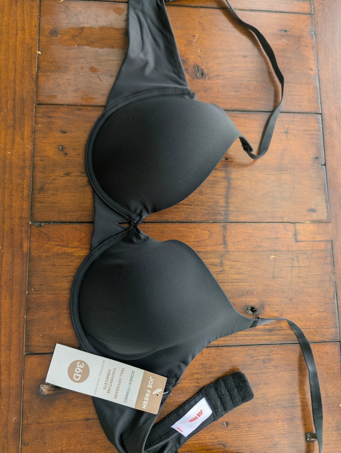 Joe Fresh Black Full Coverage Bra - 36D