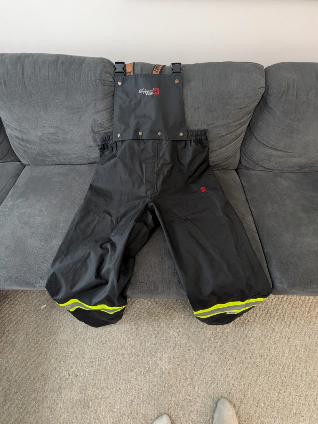 Viking Black Rain Bib Overalls **2XL**