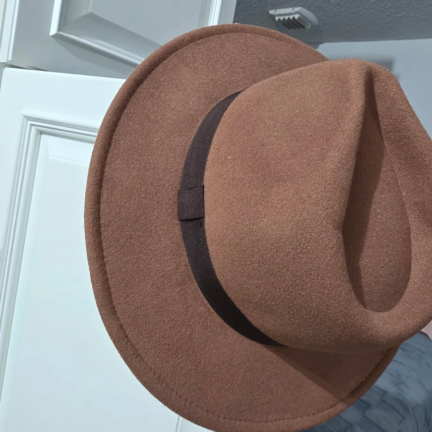 Brown Felt Fedora Hat