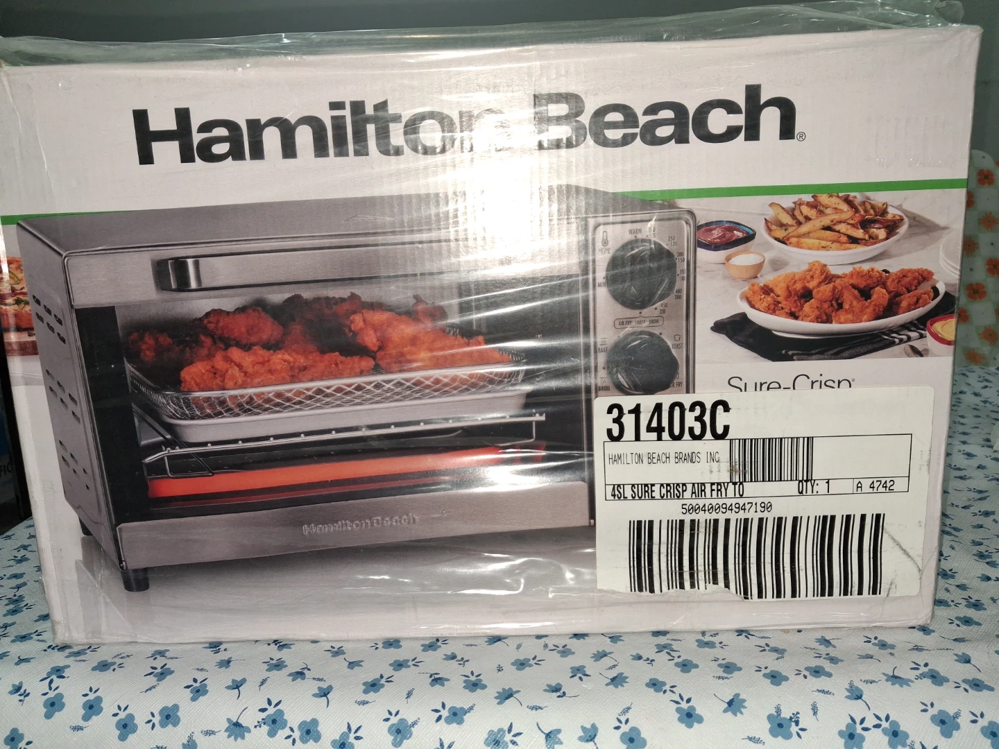 Hamilton Beach Sure-Crisp Air Fryer Toaster Oven(New)-31403C - photo 3