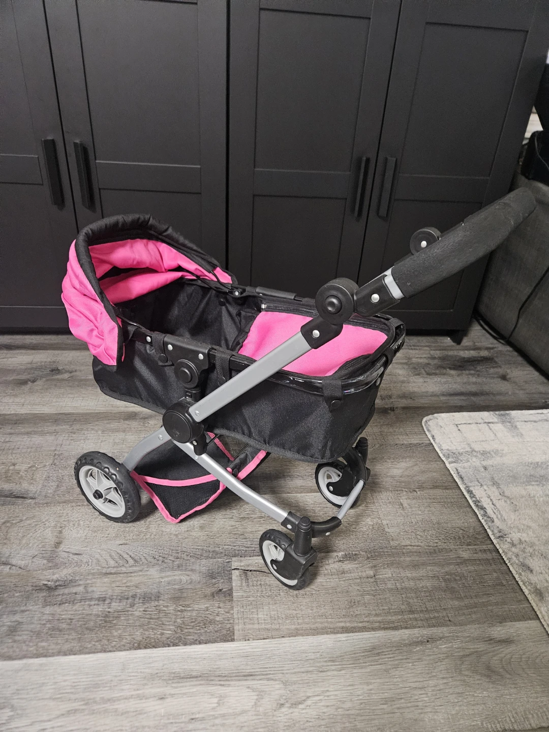 Pink and Black Doll Stroller - photo 2
