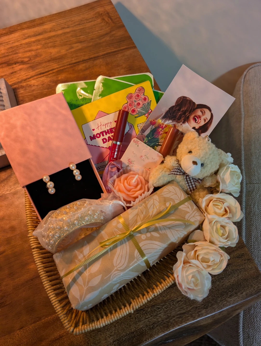 Nush Mother's Day Gift Basket with Jewelry and Teddy Bear - photo 3