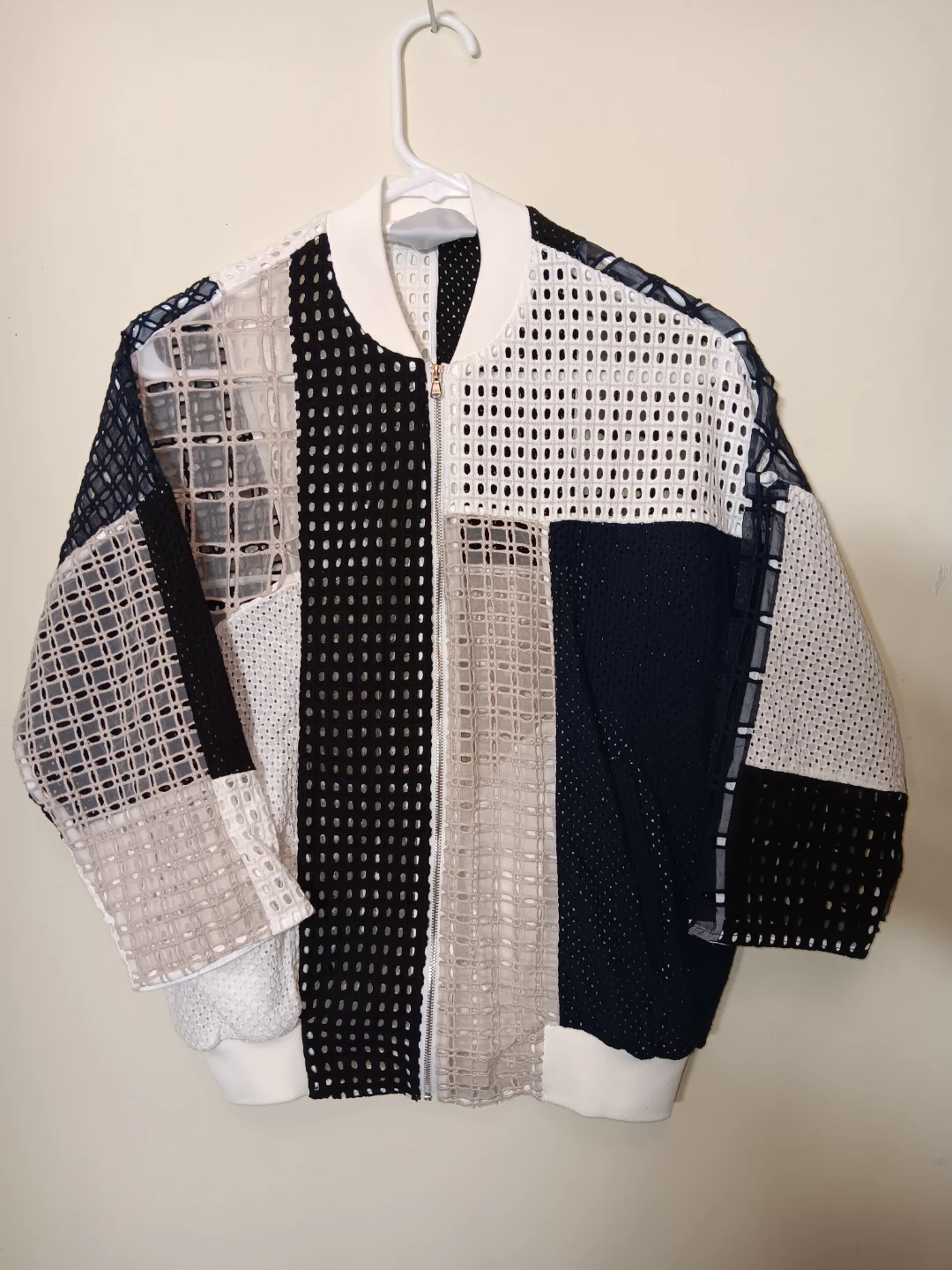 31Philip  Kim Patchwork   Bomber Jacket