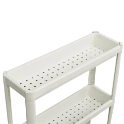 White 3-Tier Slim Storage Shelf