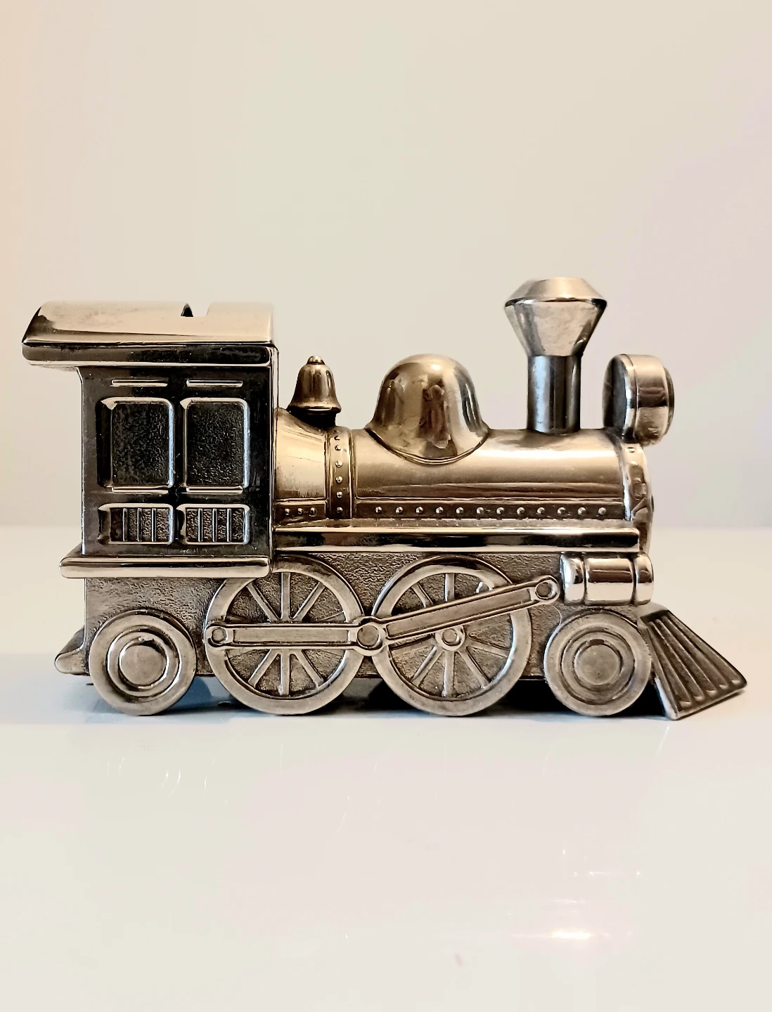 Silver Plated Antique Train Figurine - photo 2