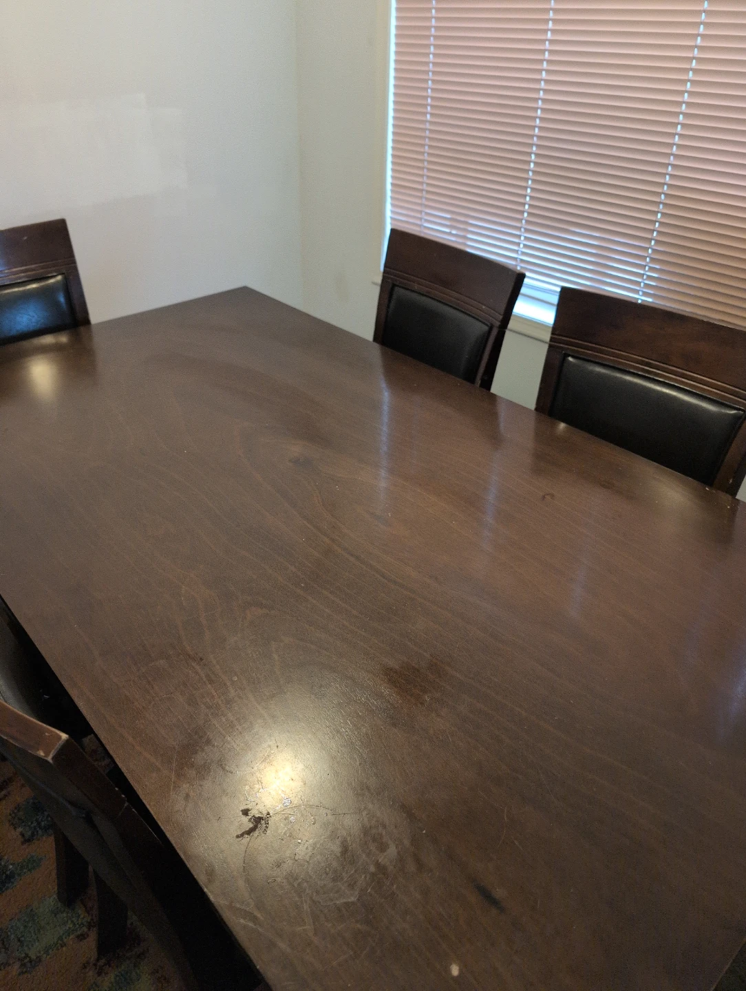 pick up from Arbour lake nwDark Wood Dining Table with 6 Chairs