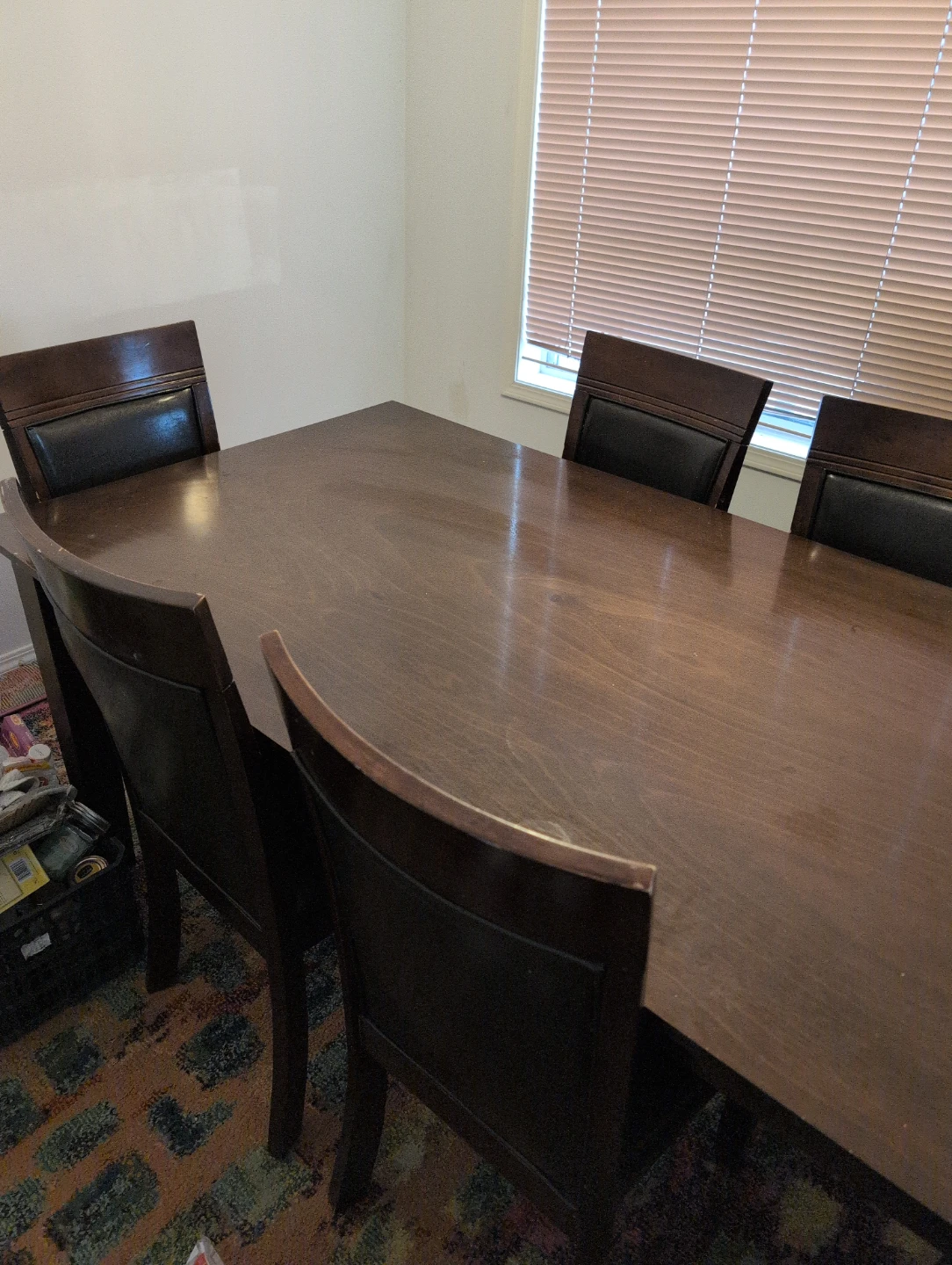 pick up from Arbour lake nwDark Wood Dining Table with 6 Chairs - photo 2