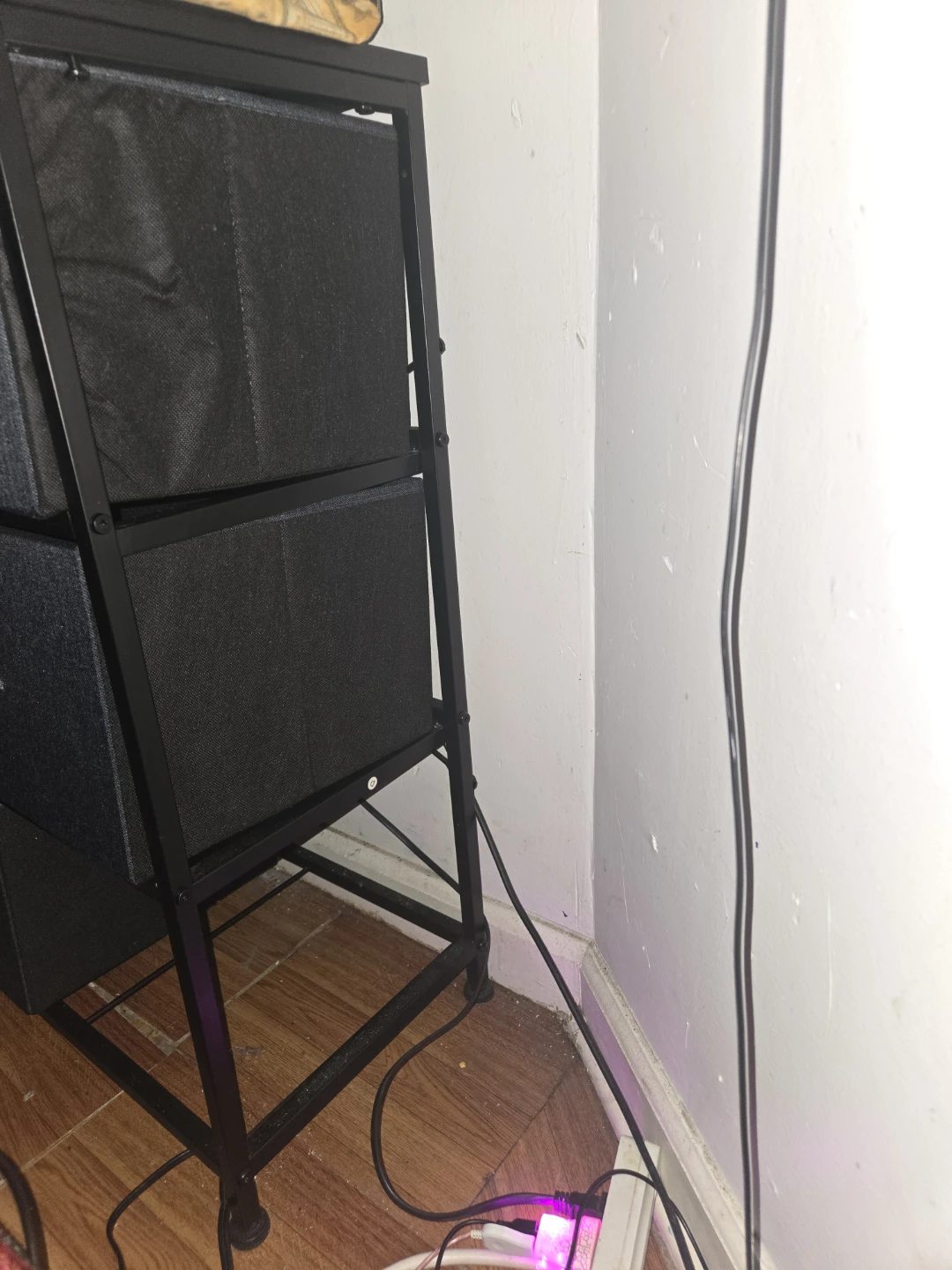 Black Fabric Drawer Storage Unit - photo 3