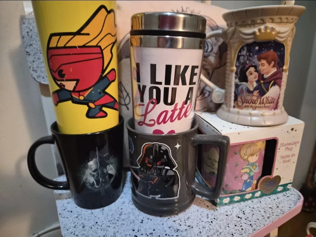 Variety of Character Mugs and travel mugs