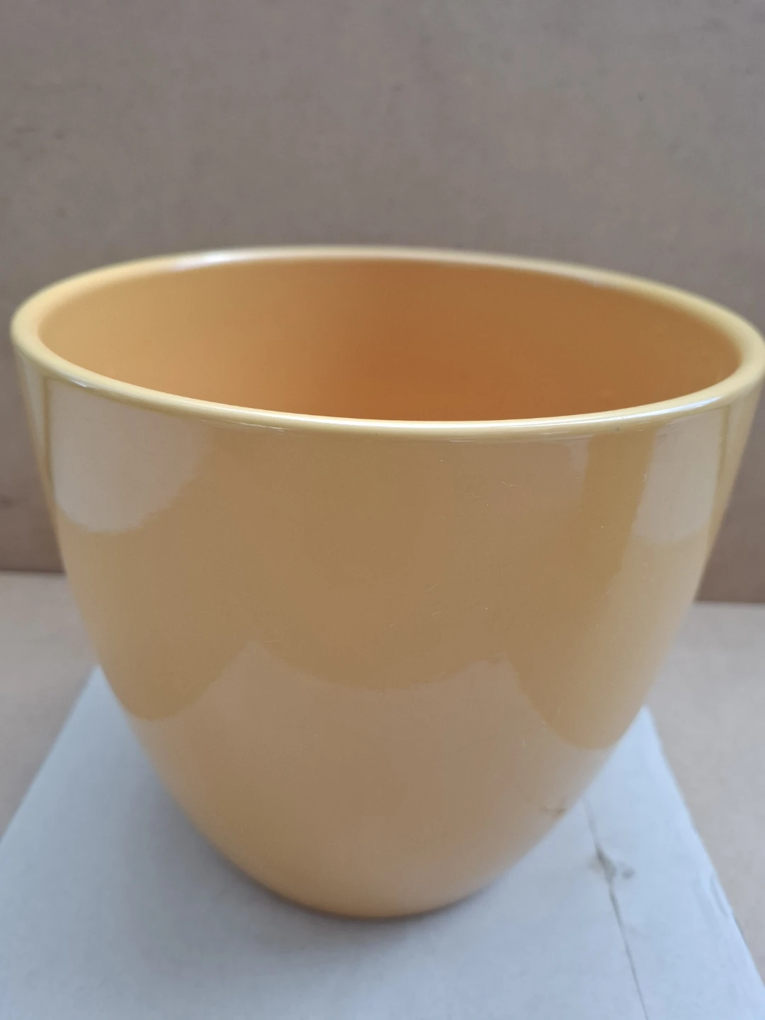 7" Orange Ceramic Planter Pot