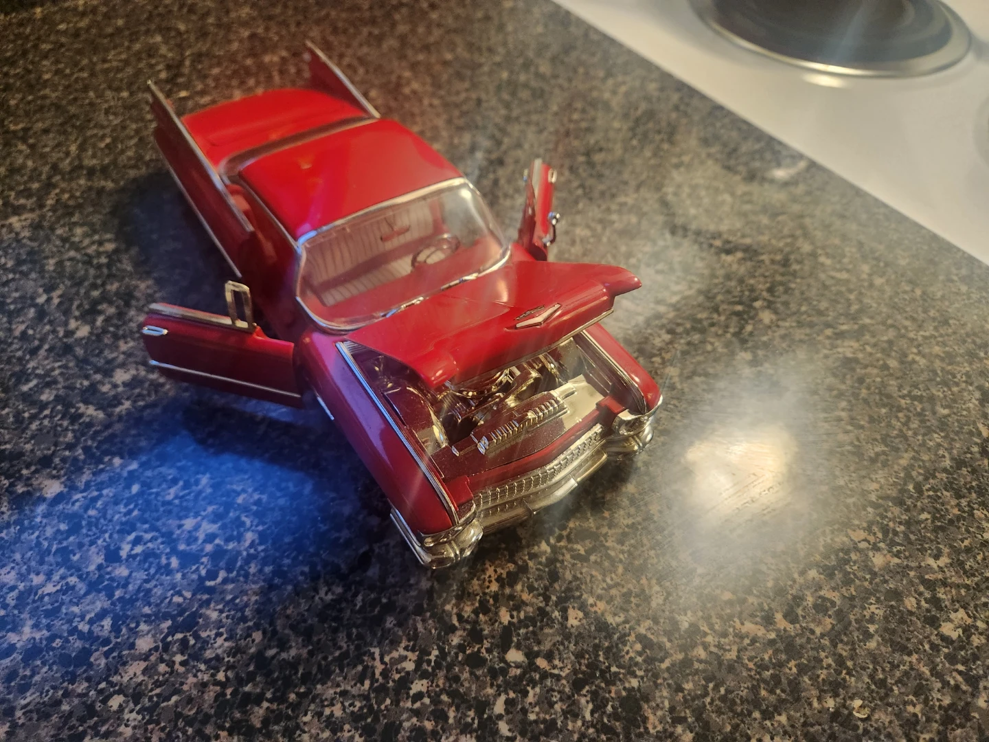 Red DUB Diecast Model Car 69 caddy