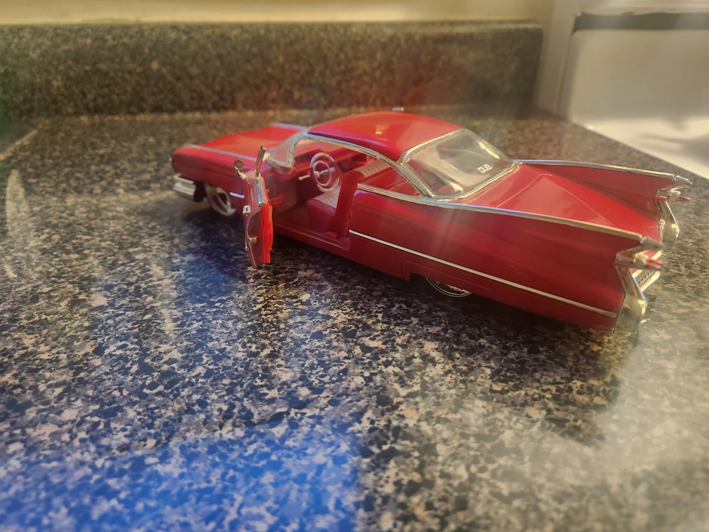 Red DUB Diecast Model Car 69 caddy - photo 4