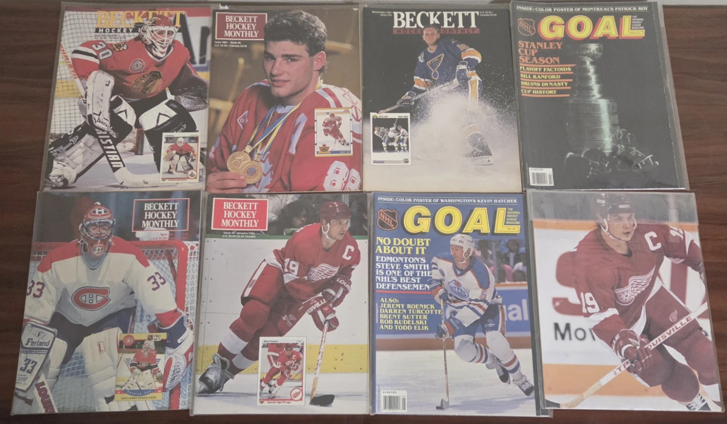 14 Vintage Hockey Magazines