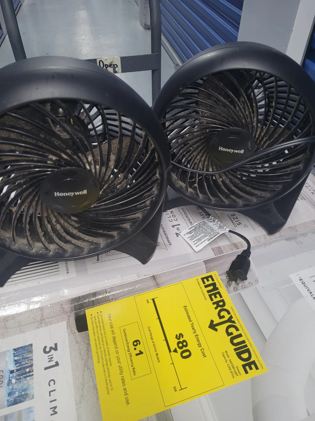 Honeywell Black Personal Table Fan