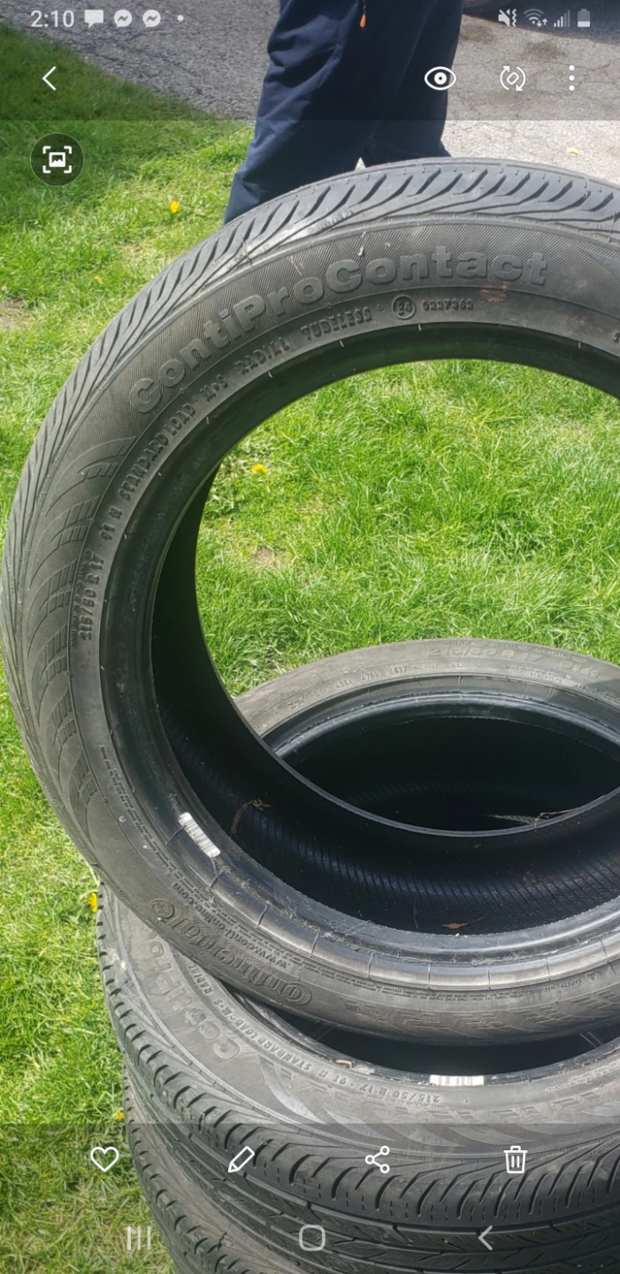215/50/R17 Continental ContiProContact Tires - photo 3