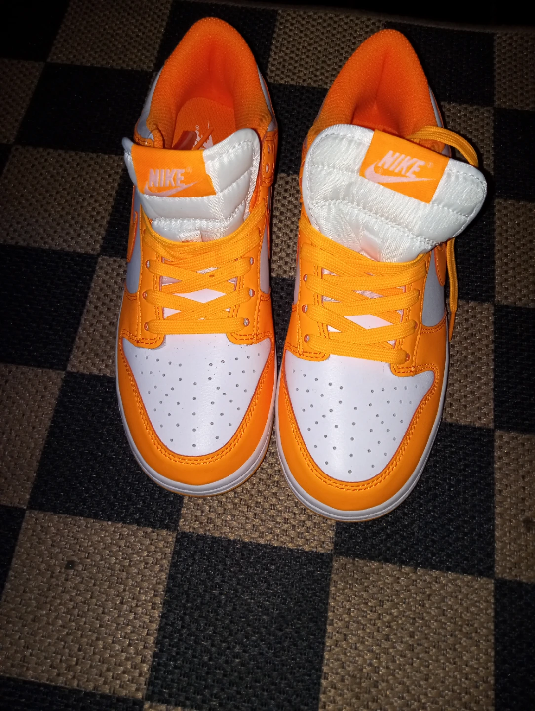 Nike Dunk Low White Orange Men's Shoes - photo 2