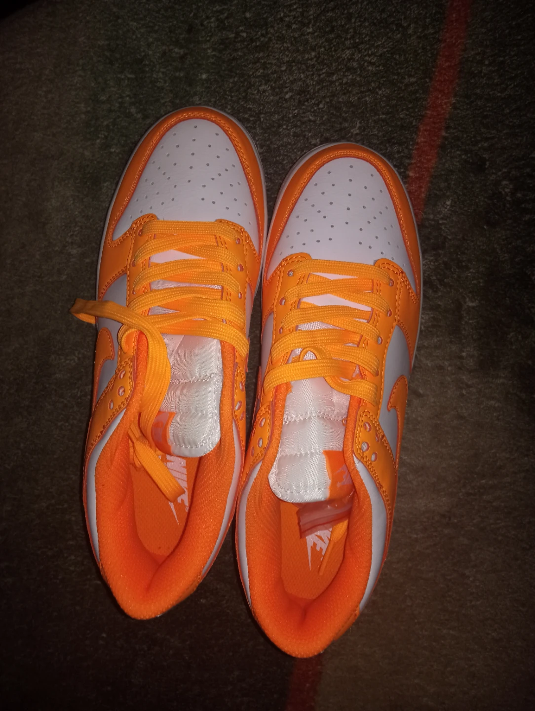 Nike Dunk Low White Orange Men's Shoes - photo 4