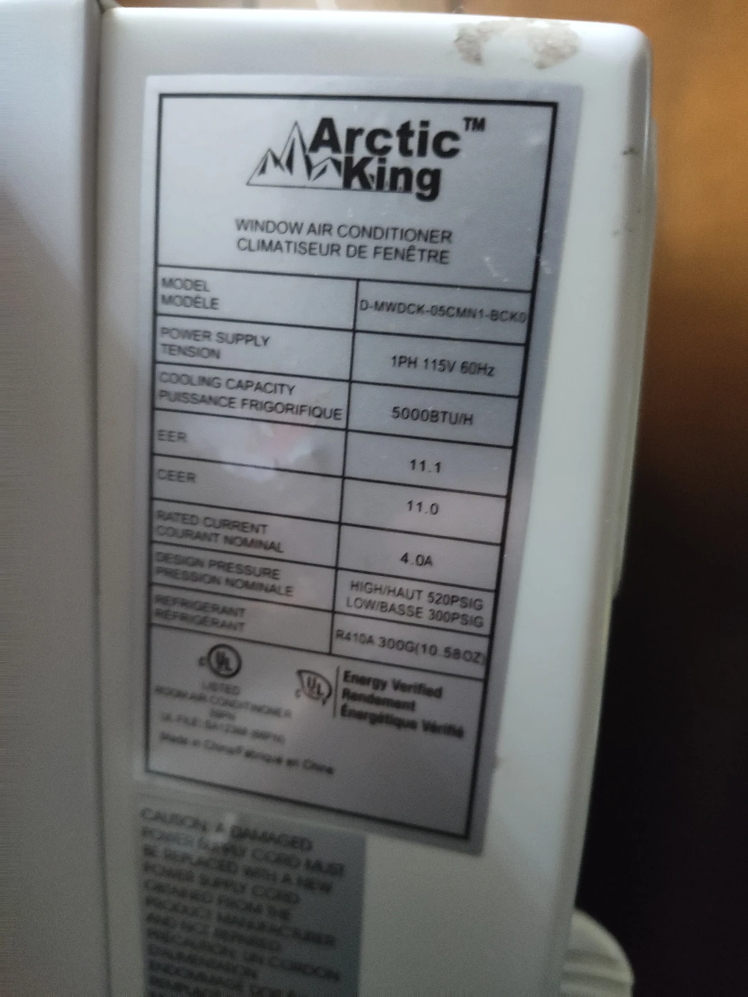 Arctic King Window Air Conditioner - photo 2