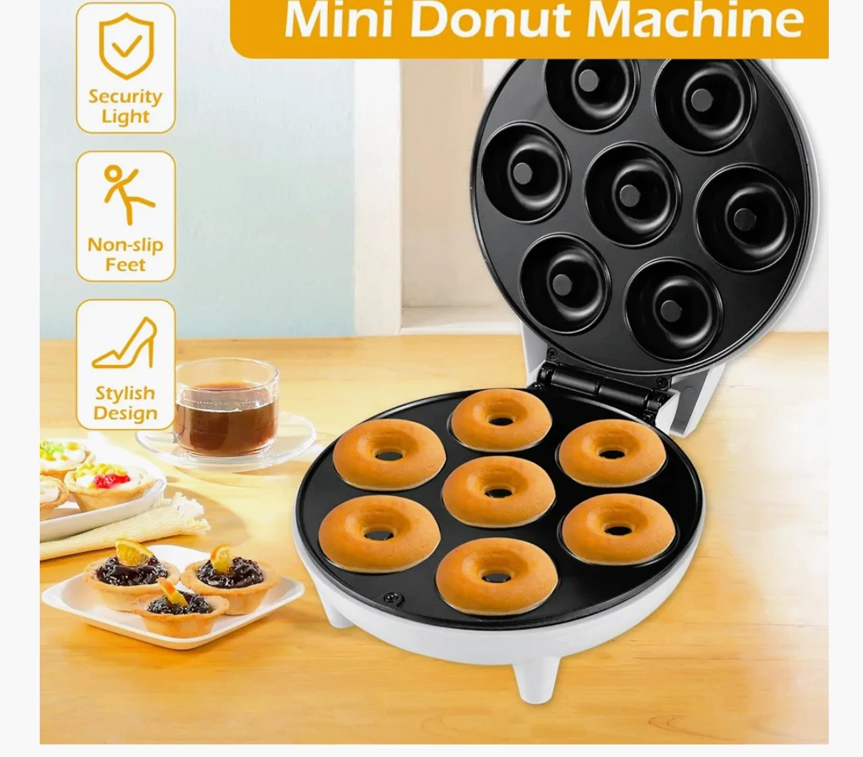 Brand New Mini Donut Maker - Makes 7 Donuts