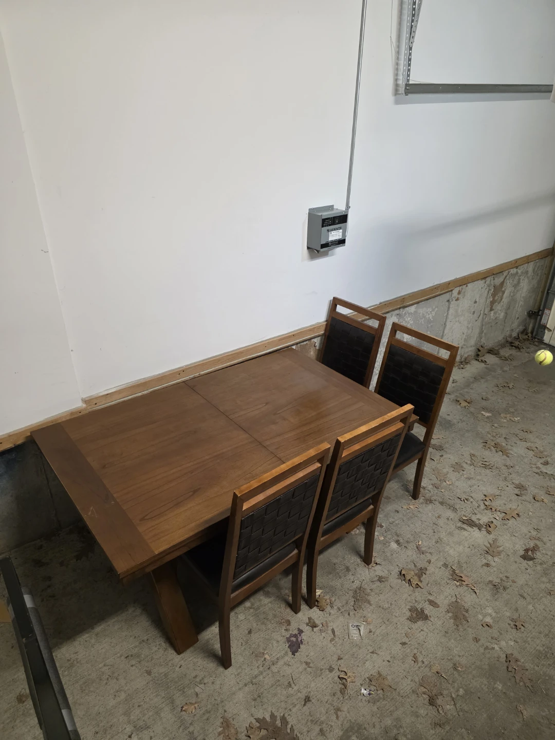 Wooden Dining Table with 4 Chairs