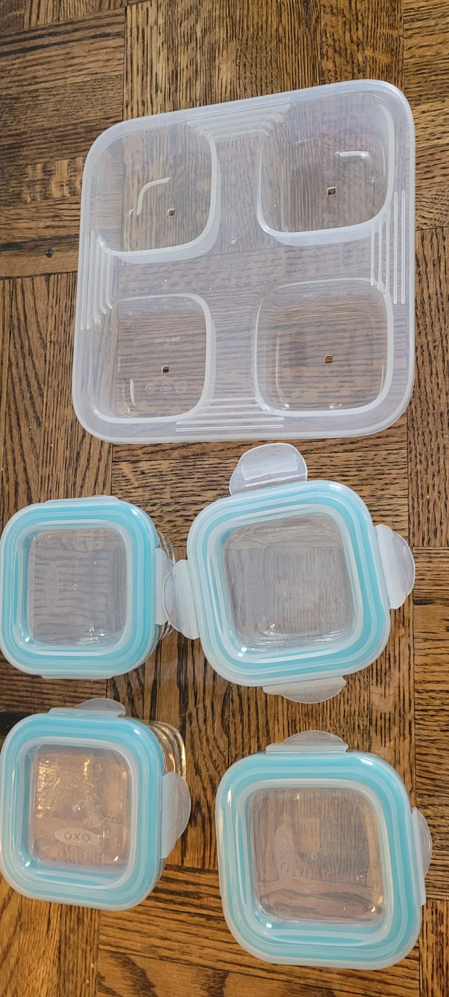 OXO Tot Glass Baby Food Blocks Containers (4 oz) - photo 4