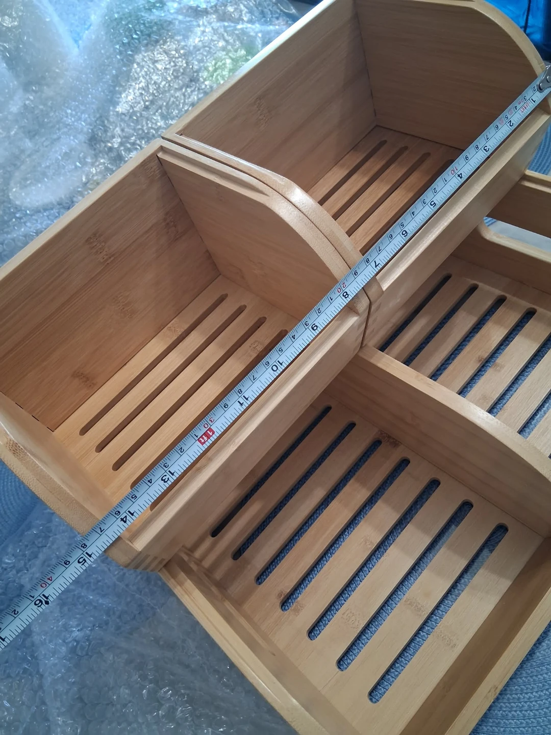 Bamboo Organizer Stackable Storage Bins - photo 2