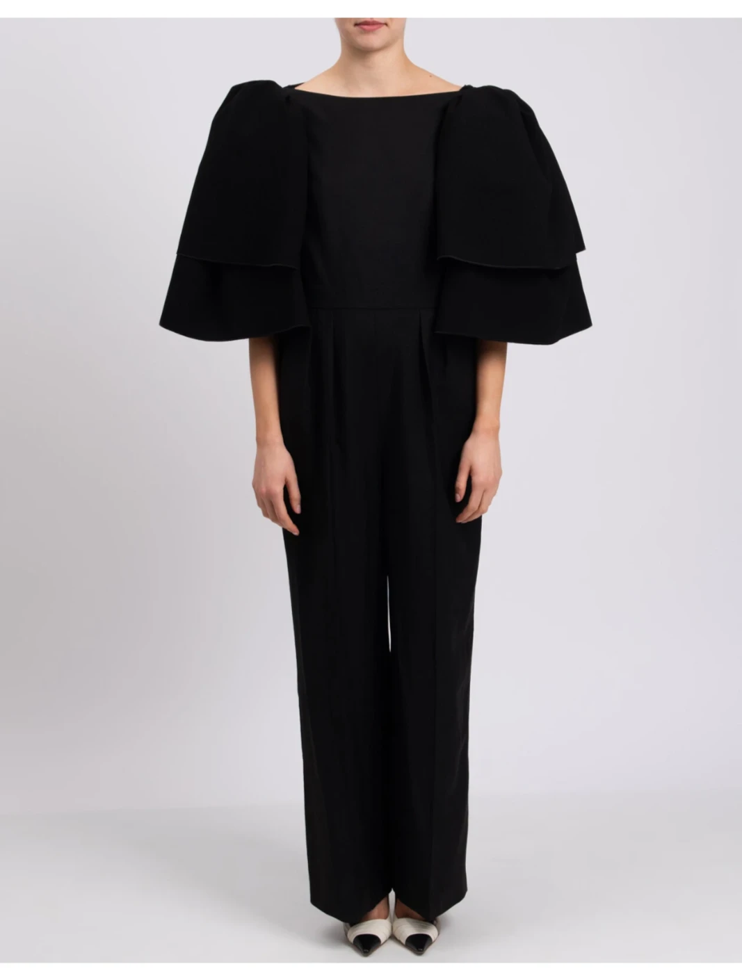 ROKSANDA Black Jumpsuit with Dramatic Sleeves  Size 10 UK / 6 US - photo 4